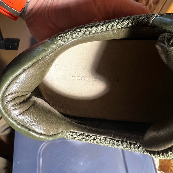 Tory Burch Green Mesh Athletic Sneakers - Picture 4 of 5